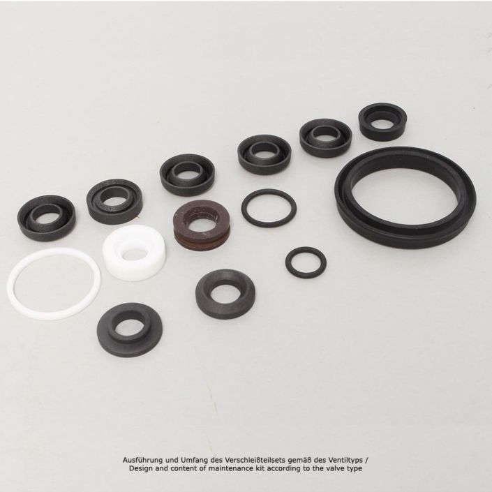 wear and tear set, DN125, PTFE, SK125, x=flangevalve