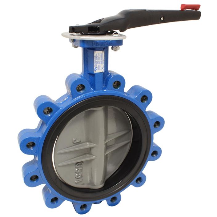 Butterfly valve LUG DN200, PN16, length EN558-20, Cast iron-40 / NBR / stainless steel 1.4408, ISO 5