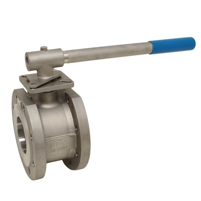 Compact ball valve DN65, PN40, Steel / PTFE FKM / stainless steel, ISO5211