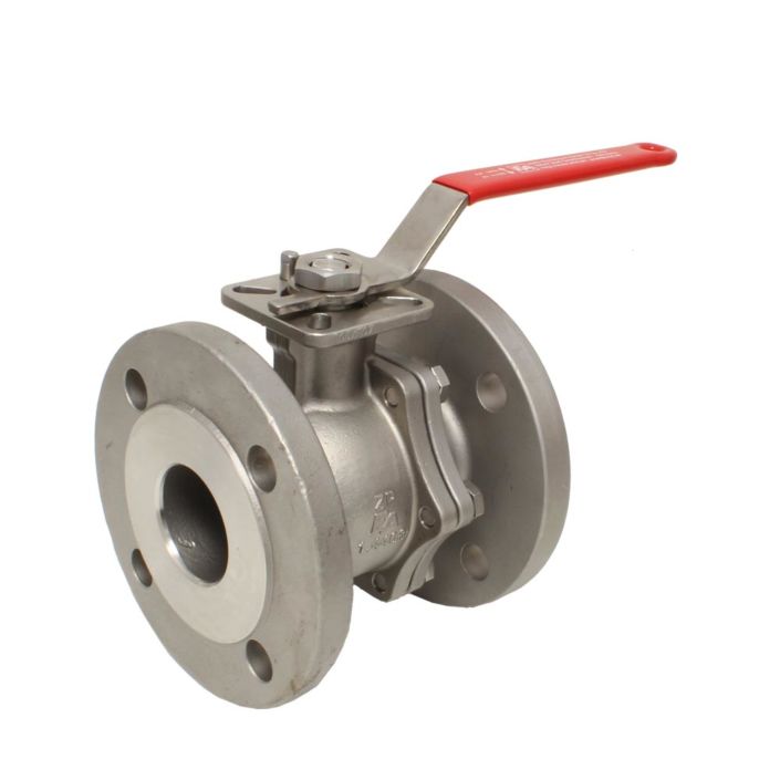 Ball valve DN25, PN16 / 40, full bore, Stainless steel 1.4408, PTFE FKM, ISO5211, EN558-2