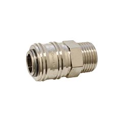 Quick release coupling,G1/4", brass/NBR, max.35bar, nickel-plated