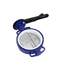Butterfly valve DN250, PN10/16, length EN558-20, GGG/PTFE/Stainless Steel 1.4408, with gear box