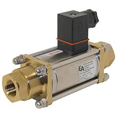 el. actuated coaxial valve, G3 / 8 ", 24VDC, 35W, brass / PTFE FKM, directly operated, 0-16bar, d10