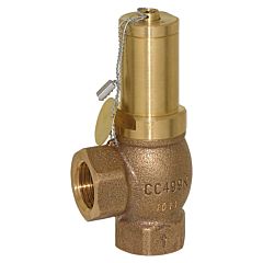 Spill valve 3/8 "Setting: 0.5-2.5bar, Red brass / FKM, spring: stainless steel