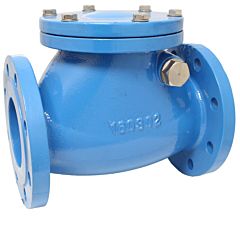 Swing-check valve DN80, PN10/16, EN 558-1 R48, GGG-50/EPDM