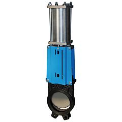 Knife-Gate-Valve, GG25/EPDM, DN50, PN10, GG25/stainless steel/EPDM, double-acting